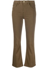 FRAME cropped flared trousers