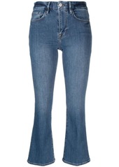 FRAME cropped-leg flared jeans
