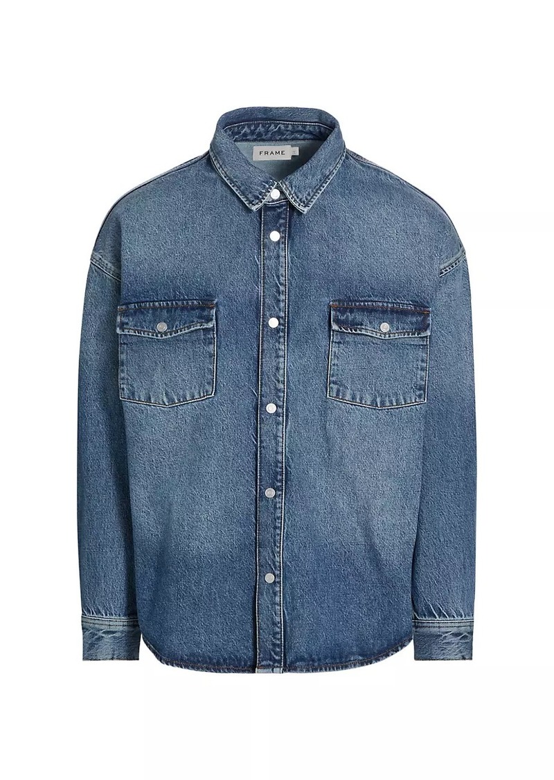 FRAME Denim Snap-Front Shirt