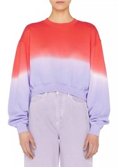 FRAME Dip-Dye Cropped Sweatshirt