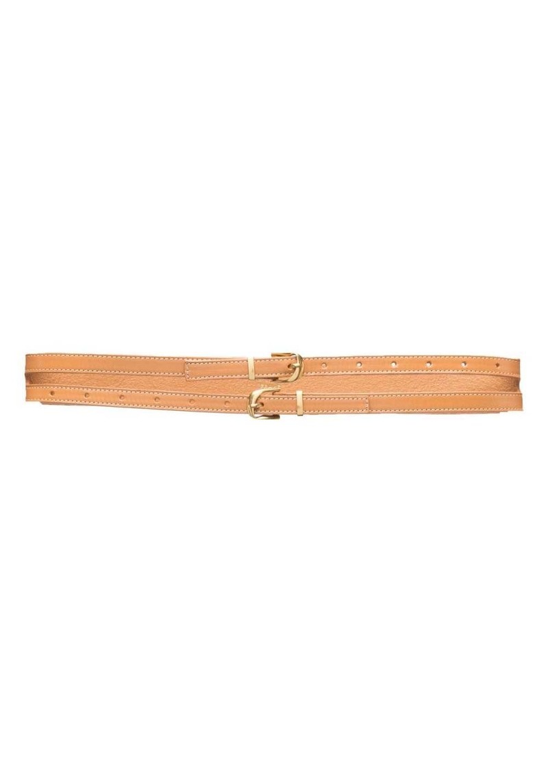 FRAME double-strap leather belt