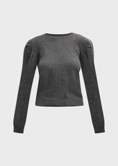 FRAME Draped Cashmere-Wool Sweater