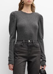 FRAME Draped Cashmere-Wool Sweater
