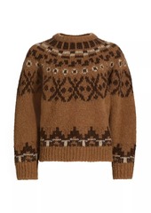 FRAME Fair Isle Alpaca Sweater