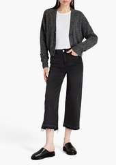 FRAME - Ali cropped high-rise wide-leg jeans - Gray - 29