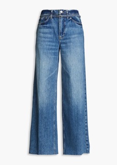 FRAME - Belted high-rise wide-leg jeans - Blue - 24