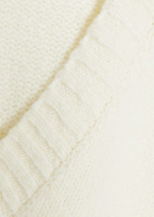 FRAME - Bouclé-knit wool-blend sweater - White - M