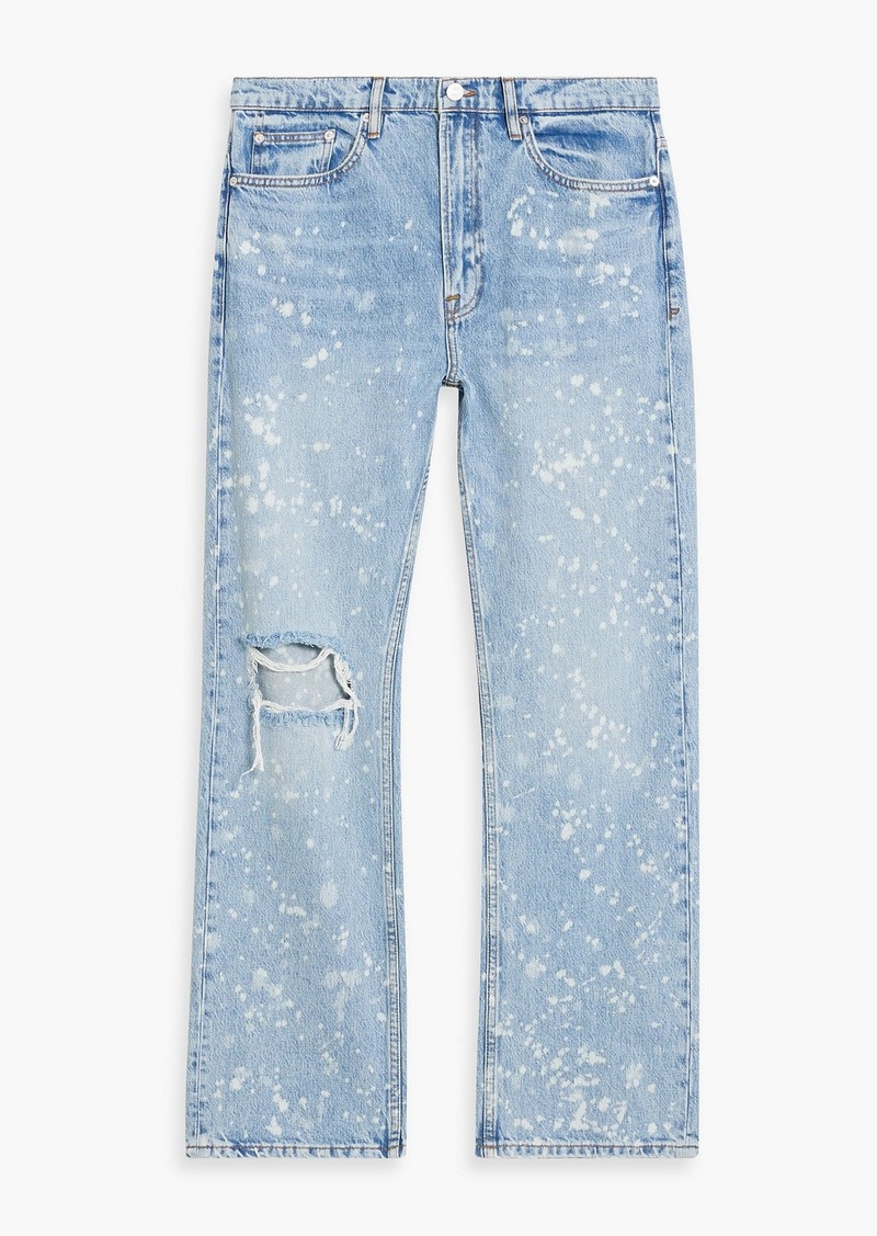 FRAME - Boxy bleached distressed denim jeans - Blue - 32