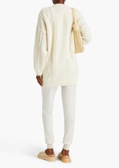 FRAME - Cable-knit merino wool cardigan - White - M