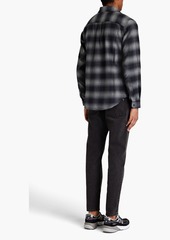 FRAME - Checked cotton-flannel shirt - Gray - S
