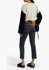 FRAME - Color-block cashmere cardigan - Neutral - XS