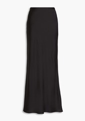 FRAME - Column silk-satin maxi skirt - Black - M