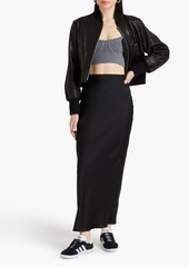 FRAME - Column silk-satin maxi skirt - Black - M