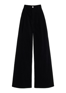 FRAME - Corduroy Wide-Leg Pants - Black - US 10 - Moda Operandi