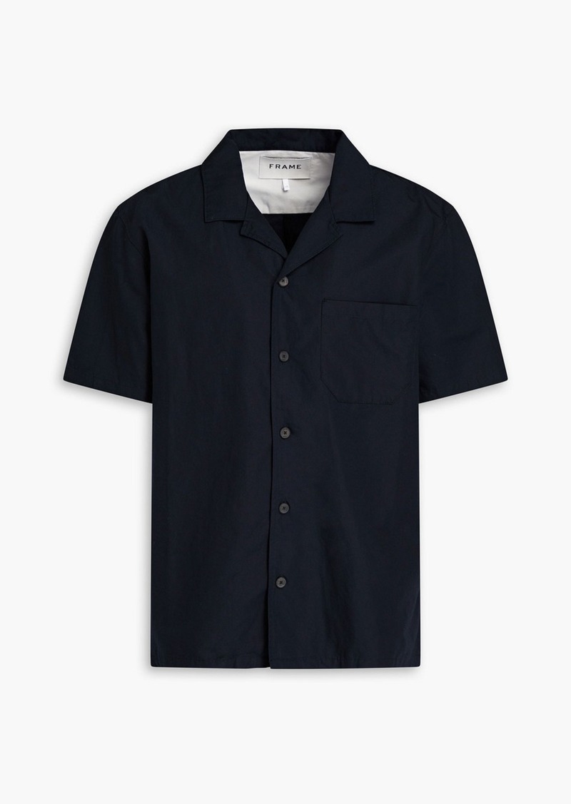 FRAME - Cotton and linen-blend shirt - Blue - S