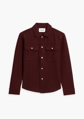 FRAME - Cotton and wool-blend drill overshirt - Burgundy - XL