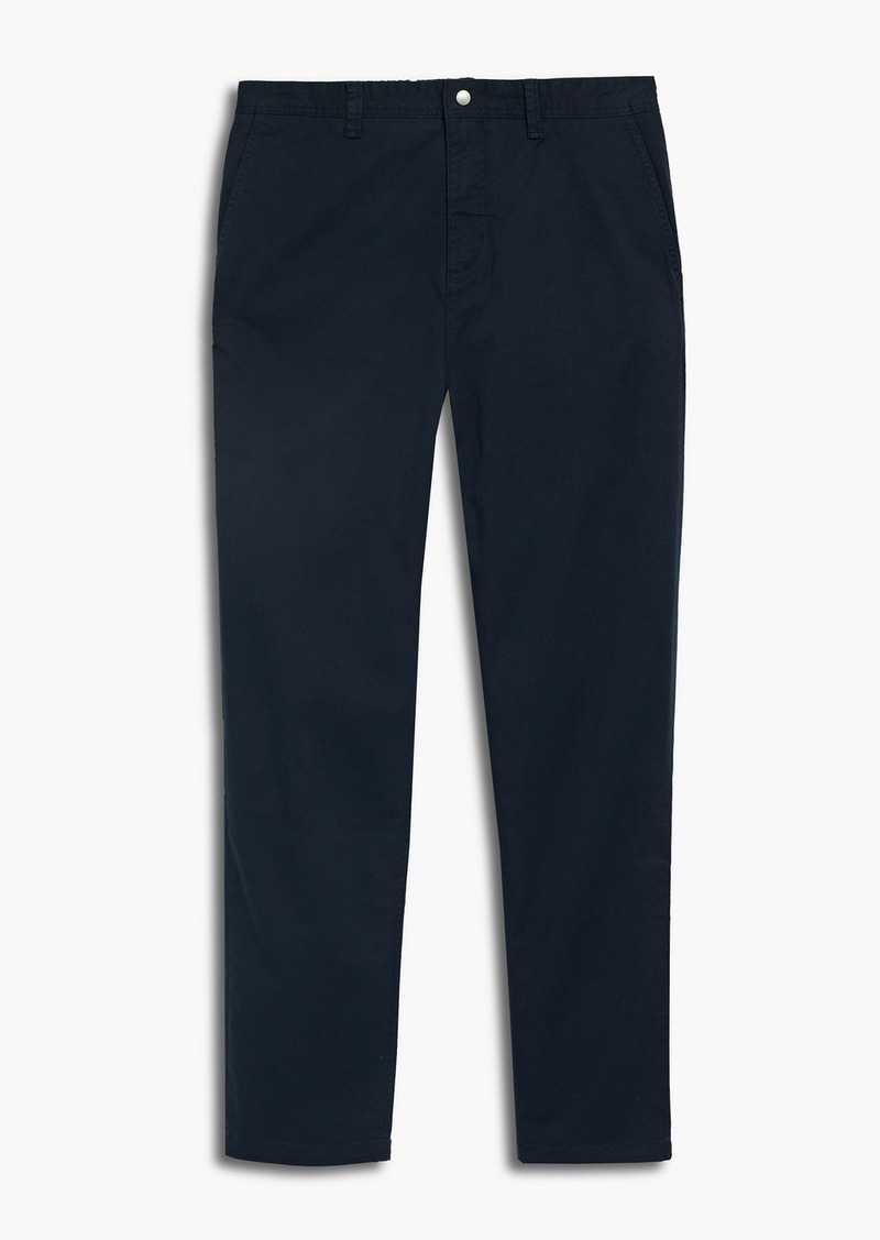 FRAME - Straight-leg cotton-blend pants - Blue - 28