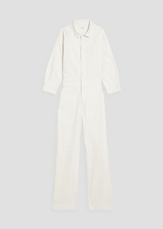 FRAME - Cotton-blend twill jumpsuit - White - XS