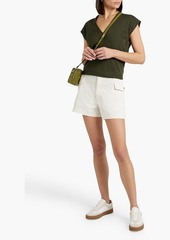 FRAME - Cotton-blend twill shorts - White - 26