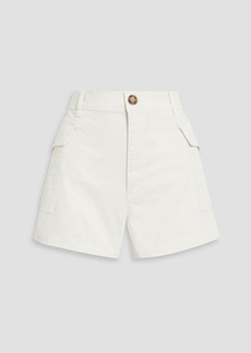 FRAME - Cotton-blend twill shorts - White - 25