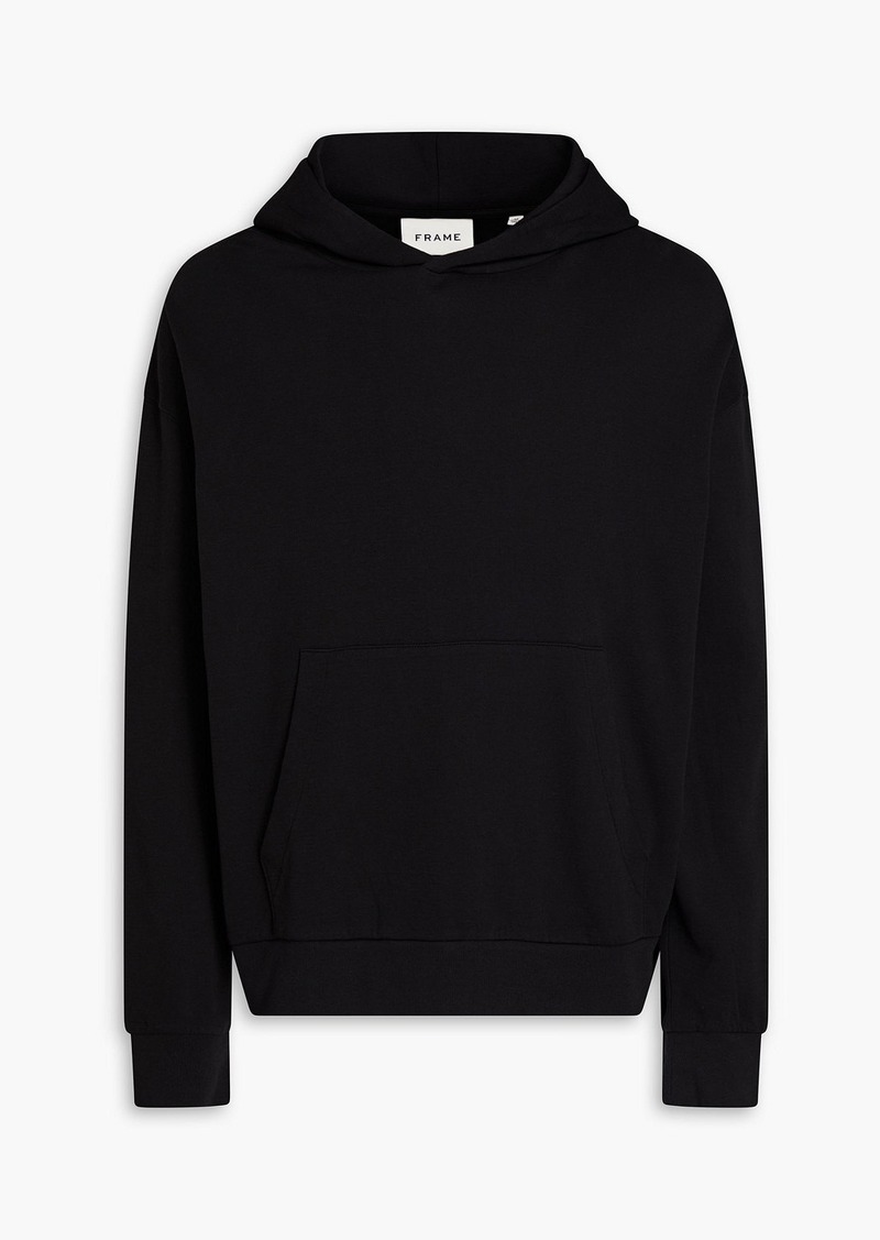 FRAME - Cotton-jersey hoodie - Black - XL