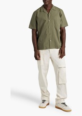 FRAME - Cotton-poplin shirt - Green - S