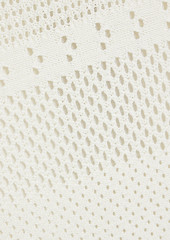 FRAME - Crochet-knit midi pencil skirt - White - M