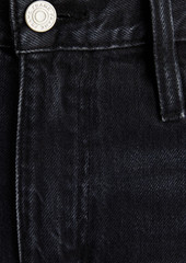 FRAME - Cropped high-rise tapered jeans - Black - 31