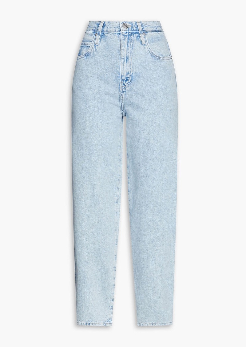 FRAME - Cropped high-rise tapered jeans - Blue - 23