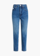 FRAME - Cropped high-rise tapered jeans - Blue - 27