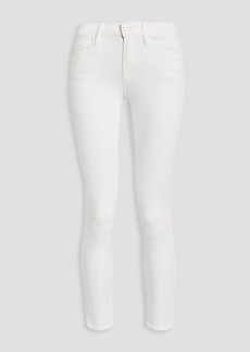 FRAME - Cropped mid-rise skinny jeans - White - 24