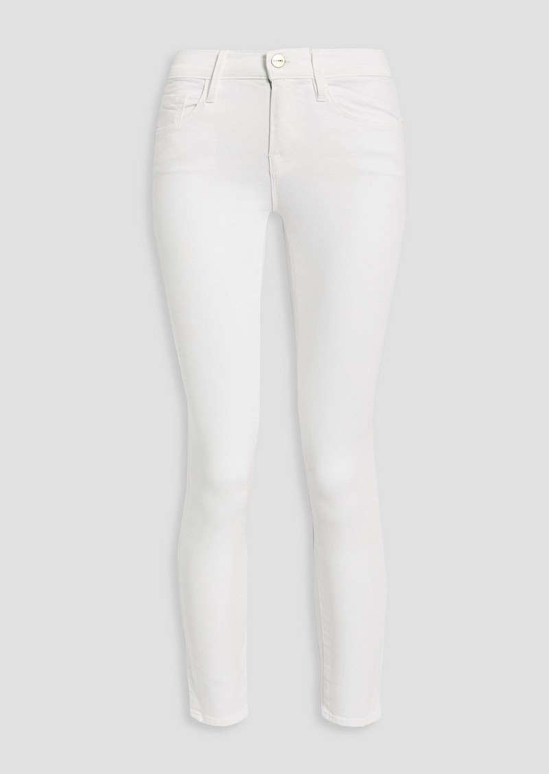 FRAME - Cropped mid-rise skinny jeans - White - 24