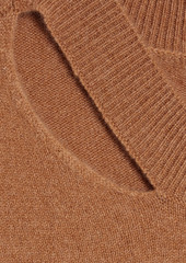 FRAME - Cutout cashmere-blend mini dress - Brown - S