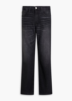 FRAME - The Straight whiskered denim jeans - Black - 30