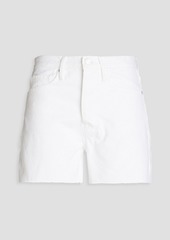 FRAME - Distressed denim shorts - White - 24