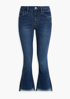 FRAME - Distressed high-rise kick-flare jeans - Blue - 24