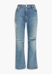 FRAME - Distressed mid-rise bootcut jeans - Blue - 33