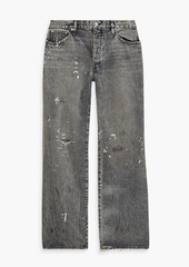 FRAME - Distressed painted denim jeans - Gray - 33