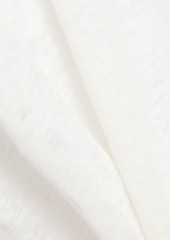 FRAME - Easy Scoop slub linen-jersey T-shirt - White - S