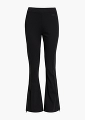 FRAME - Embroidered cady flared pants - Black - S