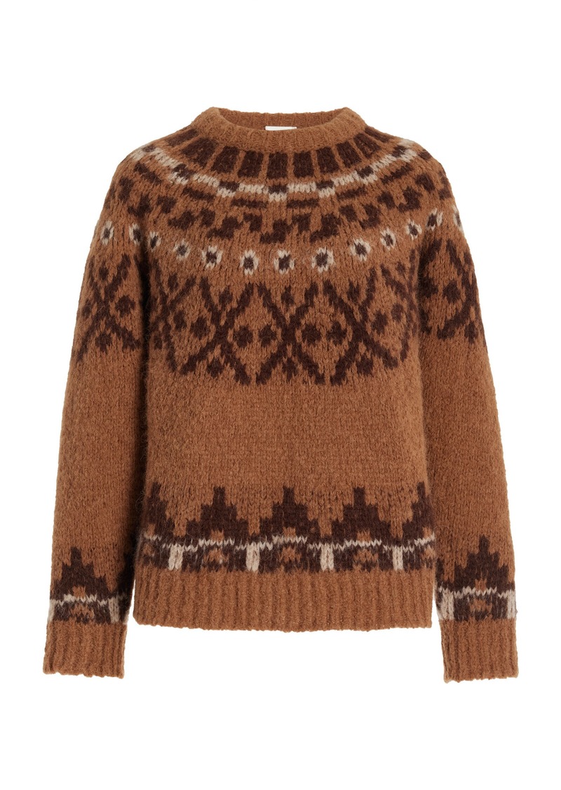 FRAME - Fairisle Alpaca-Blend Sweater - Multi - L - Moda Operandi