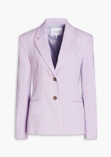 FRAME - Femme linen-blend blazer - Purple - US 4