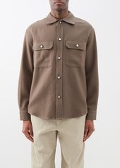 Frame - Flap-pocket Wool Overshirt - Mens - Brown