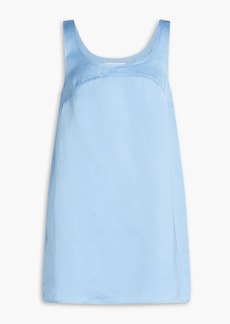 FRAME - Flared woven mini dress - Blue - XS