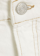 FRAME - Frayed denim mini skirt - White - 24