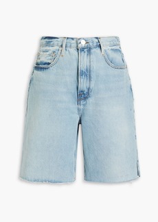 FRAME - Frayed denim shorts - Blue - 25