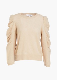 FRAME - Gathered cashmere sweater - Neutral - XL