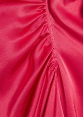 FRAME - Gillian ruched silk-satin top - Pink - L