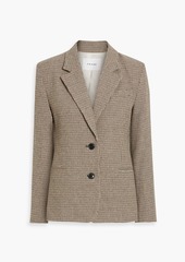 FRAME - Houndstooth wool-blend blazer - Brown - US 12