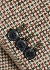 FRAME - Houndstooth wool-blend blazer - Brown - US 12